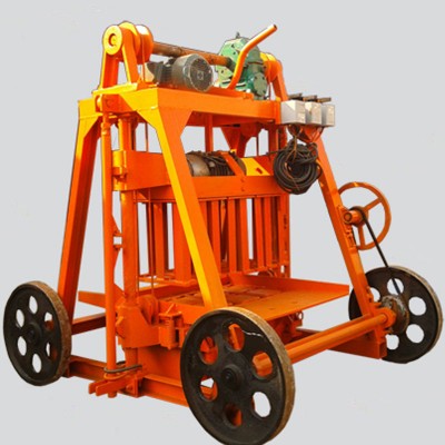 No need pallet QMY4-45 Small Egg Laying Cement Hollow block brick making machine price